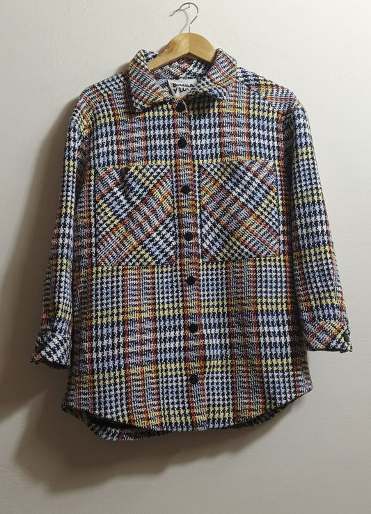 Vibrant multi-color plaid pattern (04)
