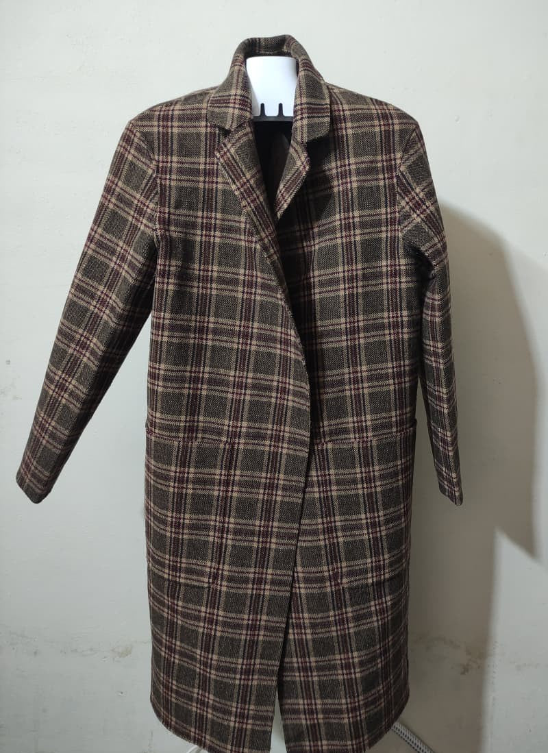 Check Maroon Brown (55)