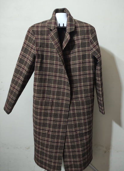 Check Maroon Brown (55)