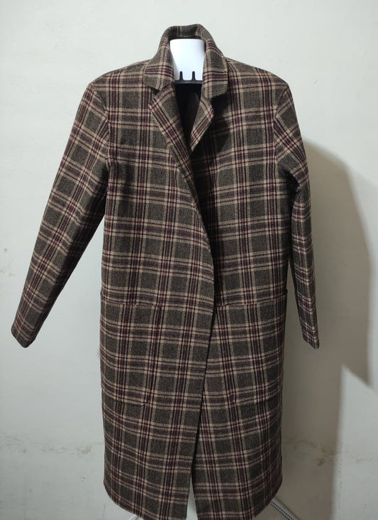 Check Maroon Brown (55)