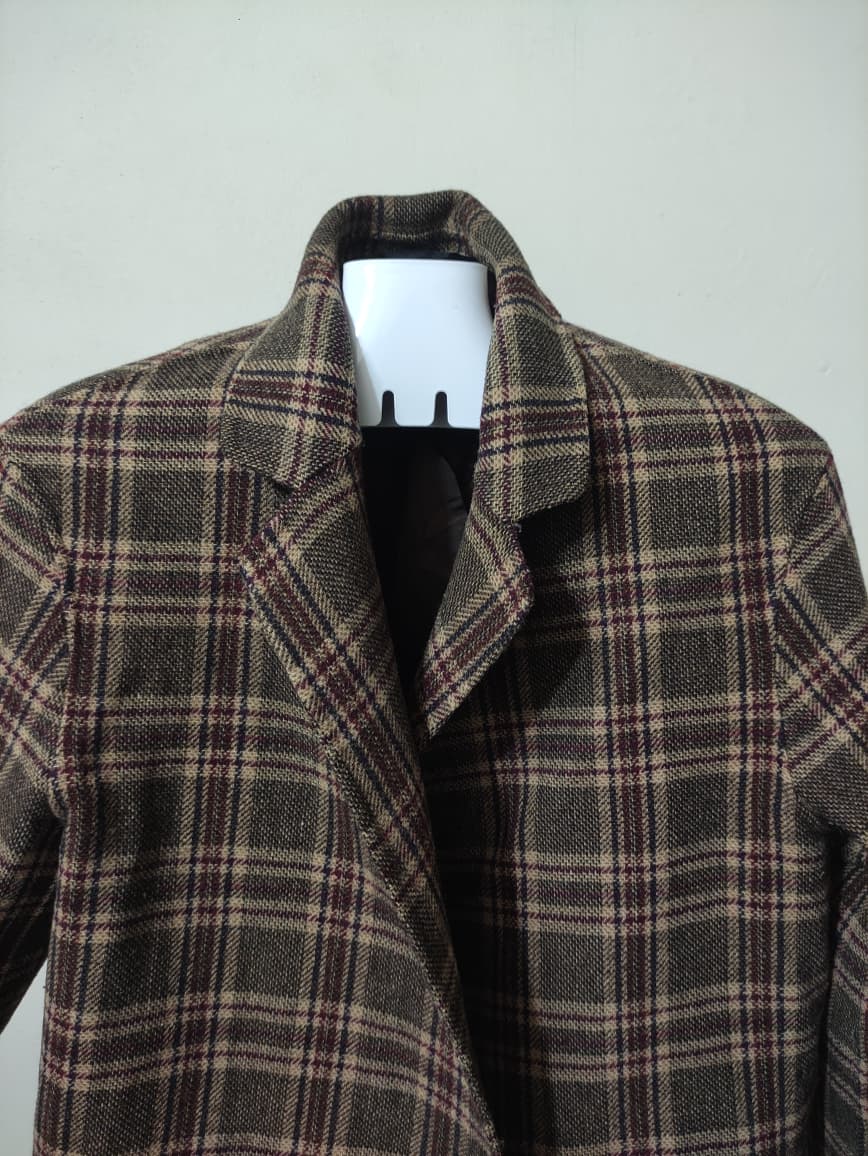 Check Maroon Brown (55)