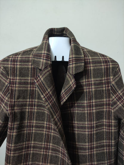 Check Maroon Brown (55)